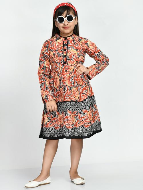 black printed detailed frock - 20859609 - Very Small Image - 1