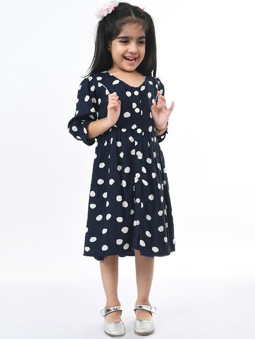 girls printed cotton frock - 20860053 - Very Small Image - 1
