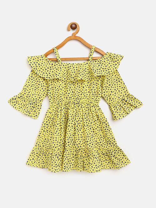 girls printed cotton frock - 20860244 - Very Small Image - 1