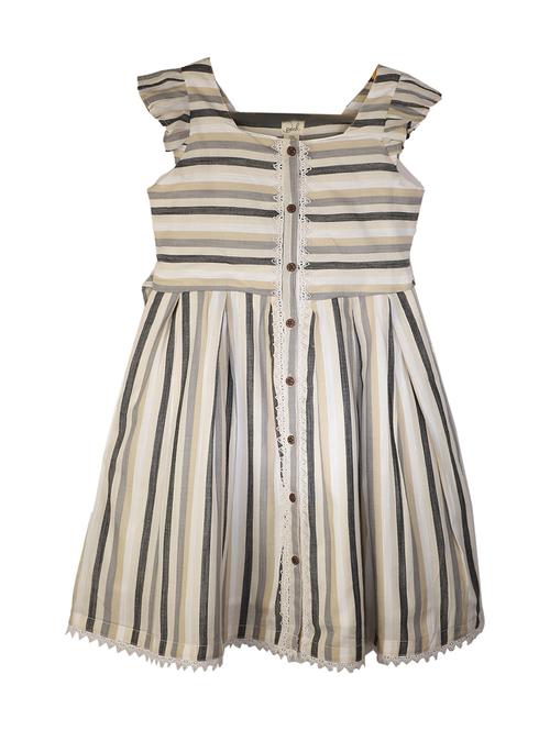girls striped cotton frock - 20860357 - Very Small Image - 1