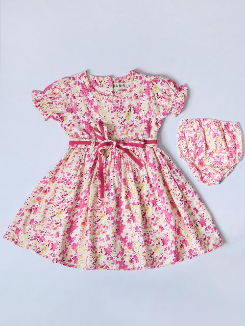 girls printed cotton frock - 20860942 - Very Small Image - 1