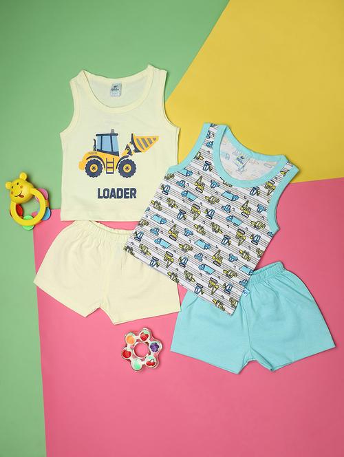 kids pack of 2 shorts twin set - 20862852 - Very Small Image - 1