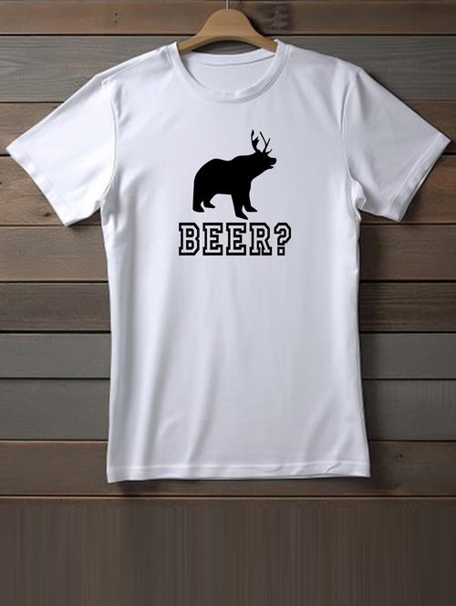 unisex white typographic printed t-shirt - 20863105 - Very Small Image - 1