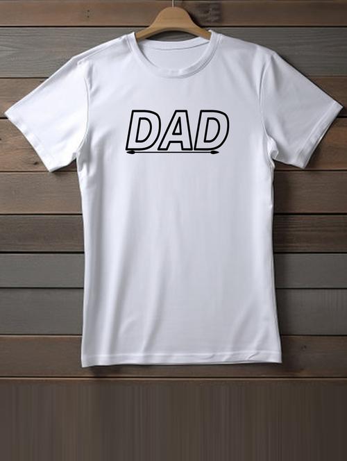 unisex white typographic printed t-shirt - 20863106 - Very Small Image - 1
