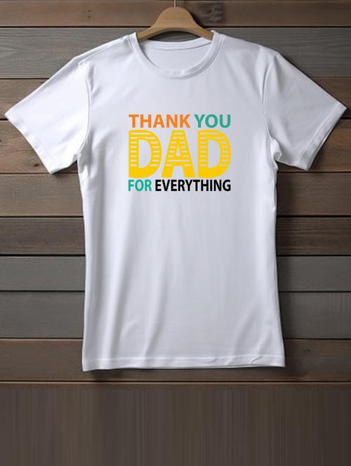 unisex white typographic printed t-shirt - 20863138 - Very Small Image - 1