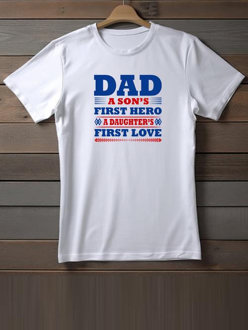 unisex white typographic printed t-shirt - 20863143 - Very Small Image - 1