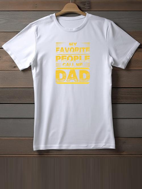 unisex white typographic printed t-shirt - 20863150 - Very Small Image - 1