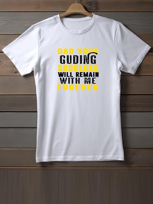 unisex white typographic printed t-shirt - 20863156 - Very Small Image - 1