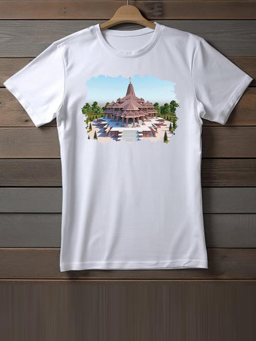 unisex white graphic printed t-shirt - 20863176 - Very Small Image - 1