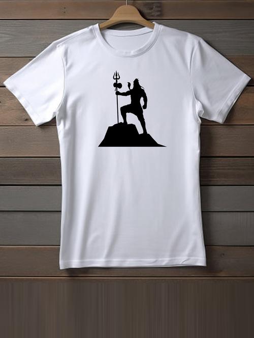 unisex white graphic printed t-shirt - 20863189 - Very Small Image - 1