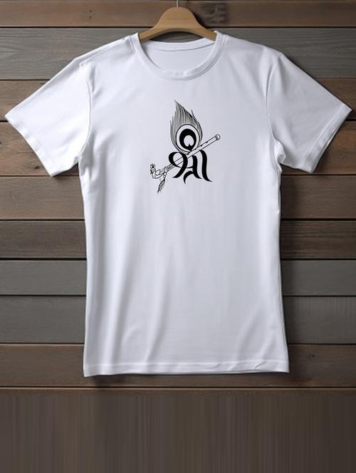 unisex white graphic printed t-shirt - 20863195 - Very Small Image - 1