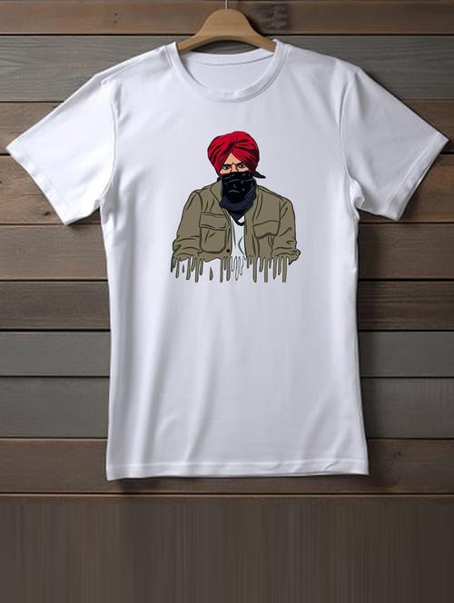 unisex white graphic printed t-shirt - 20863197 - Very Small Image - 1