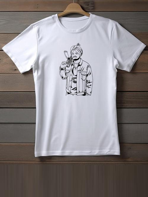 unisex white graphic printed t-shirt - 20863202 - Very Small Image - 1