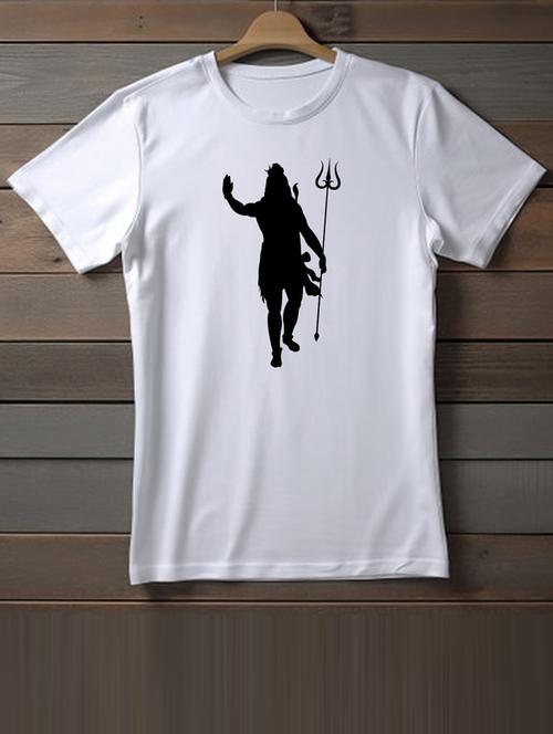 unisex white graphic printed t-shirt - 20863207 - Very Small Image - 1