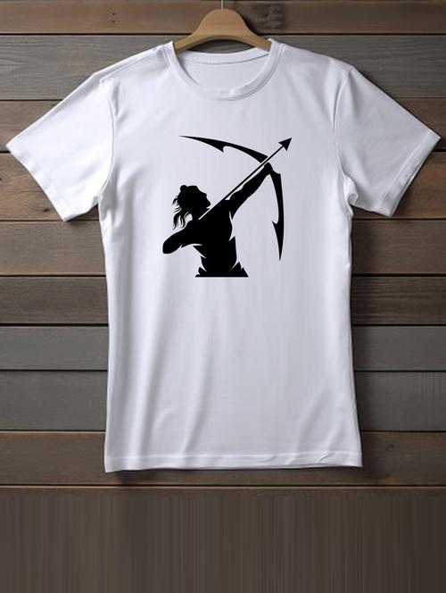unisex white graphic printed t-shirt - 20863210 - Very Small Image - 1