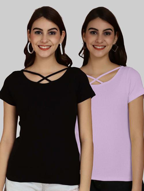 pack of 2 multi colored combo top - 20863342 - Very Small Image - 1
