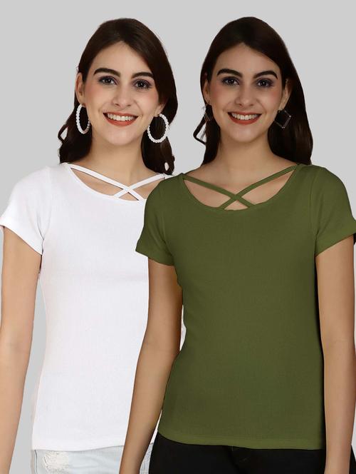 pack of 2 multi colored combo top - 20863361 - Very Small Image - 1