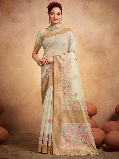 women self design bordered saree - 20864235 - Very Small Image - 1