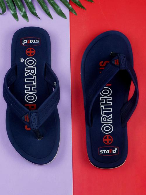 men navy blu slip on flip flop - 20864538 - Very Small Image - 1