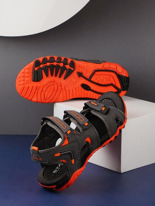 grey synthetic back strap sandals - 20864552 - Very Small Image - 1
