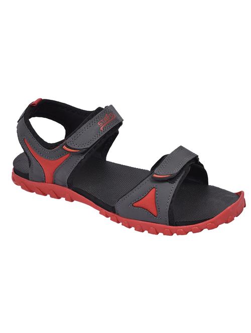 grey synthetic back strap sandals - 20864598 - Very Small Image - 1