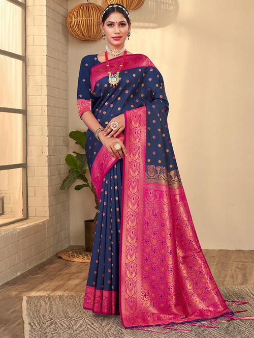 women self design banarasi saree - 20864723 - Very Small Image - 1