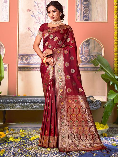 women self design banarasi saree - 20864818 - Very Small Image - 1