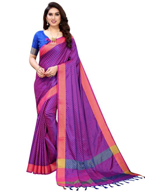 women zari work kanjivaram saree - 20873643 - Very Small Image - 1