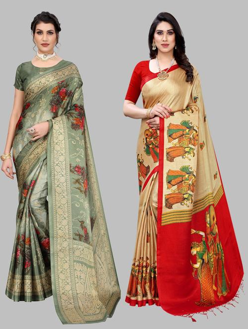 pack of 2 combo saree - 20875288 - Very Small Image - 1