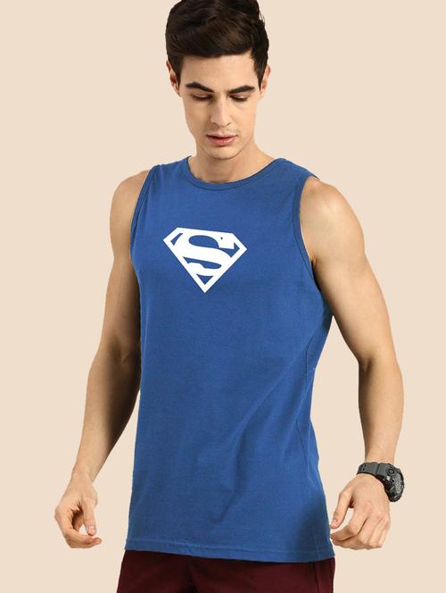 men chest print cotton vest - 20876570 - Very Small Image - 1