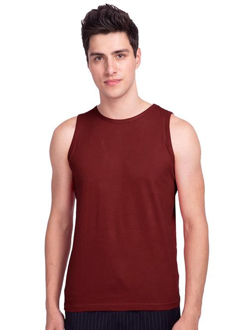 red pure cotton vest - 20876961 - Very Small Image - 1