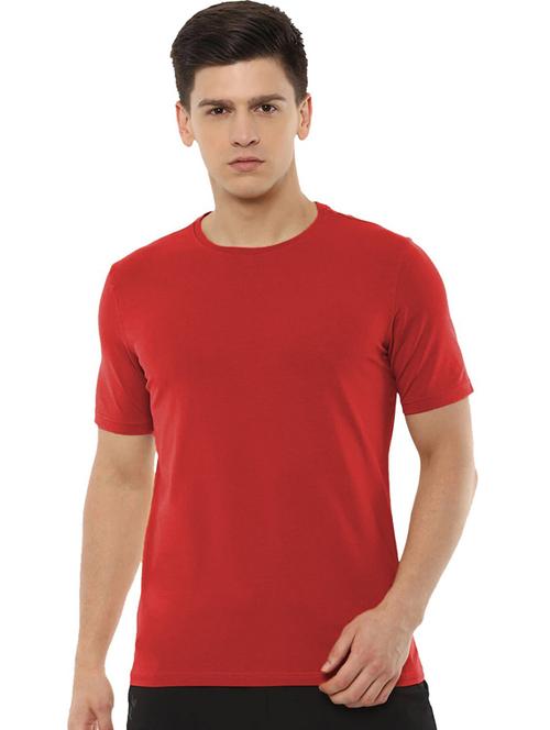 red cotton plain tshirt - 20877585 - Very Small Image - 1