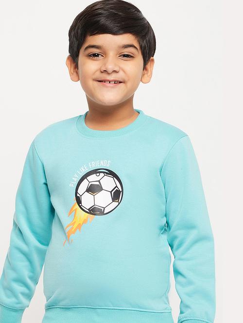 ai aqua fleece chest print sweatshirt - 20881809 - Very Small Image - 1