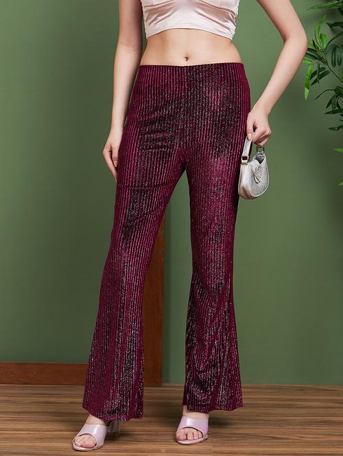women mid-rise self-designed bootcut trouser - 20885442 - Very Small Image - 1
