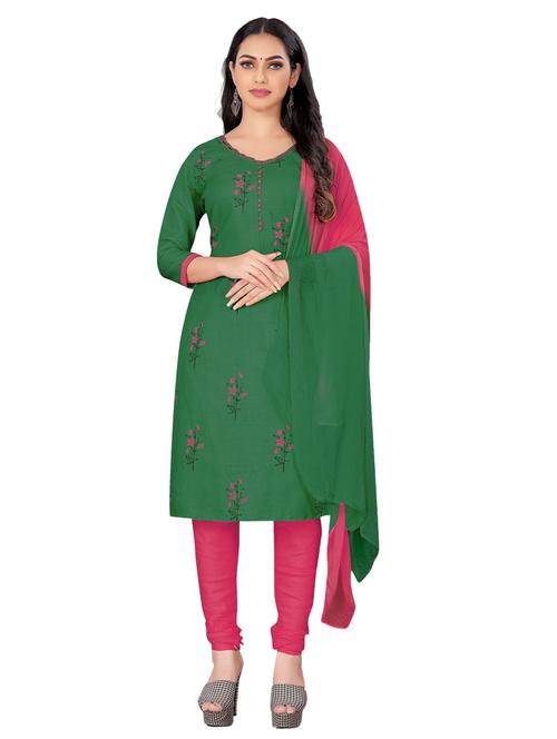 embroidered unstitched suit set - 20886195 - Very Small Image - 1