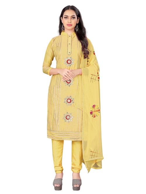 women self design unstitched suit set - 20886257 - Very Small Image - 1