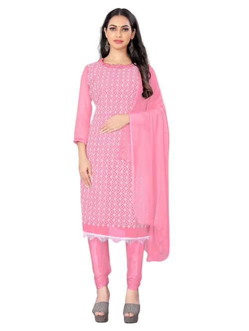 embroidered unstitched suit set - 20886278 - Very Small Image - 1