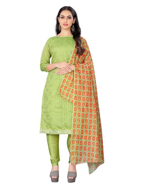 embroidered unstitched suit set - 20886314 - Very Small Image - 1