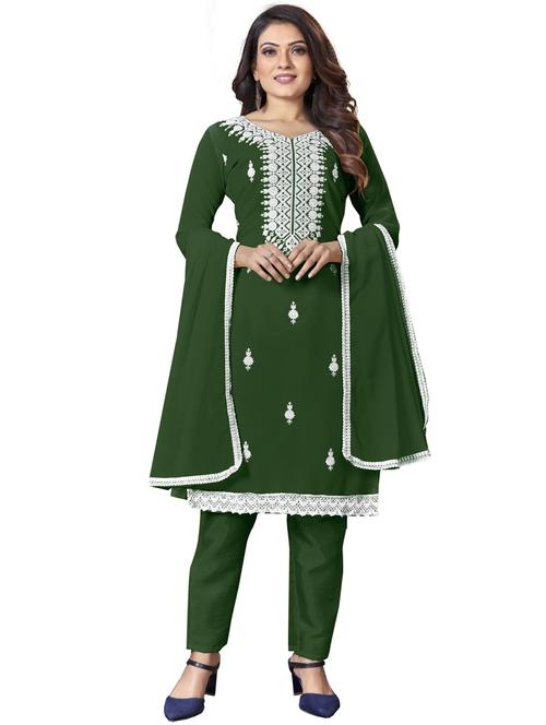 embroidered unstitched suit set - 20886337 - Very Small Image - 1