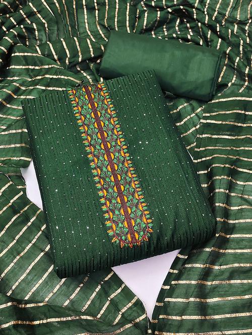 embroidered unstitched suit set - 20886344 - Very Small Image - 1