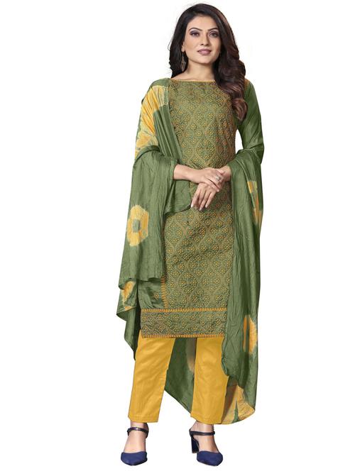 embroidered unstitched suit set - 20886372 - Very Small Image - 1