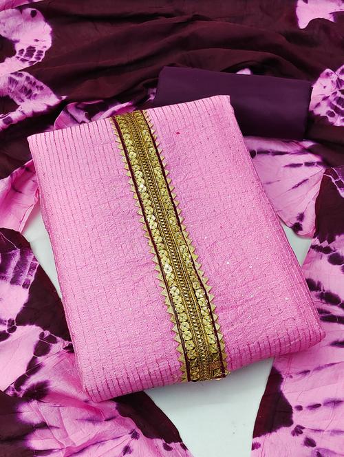 embroidered unstitched suit - 20886436 - Very Small Image - 1