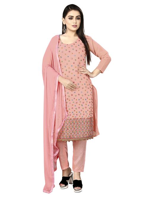 embroidered unstitched suit - 20886504 - Very Small Image - 1