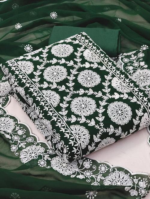 embroidered unstitched suit set - 20886555 - Very Small Image - 1