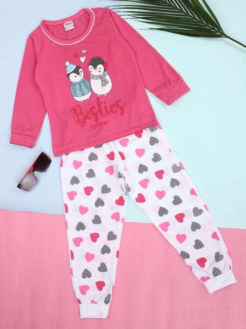 fuchsia poly cotton nightwear - 20890396 - Very Small Image - 1