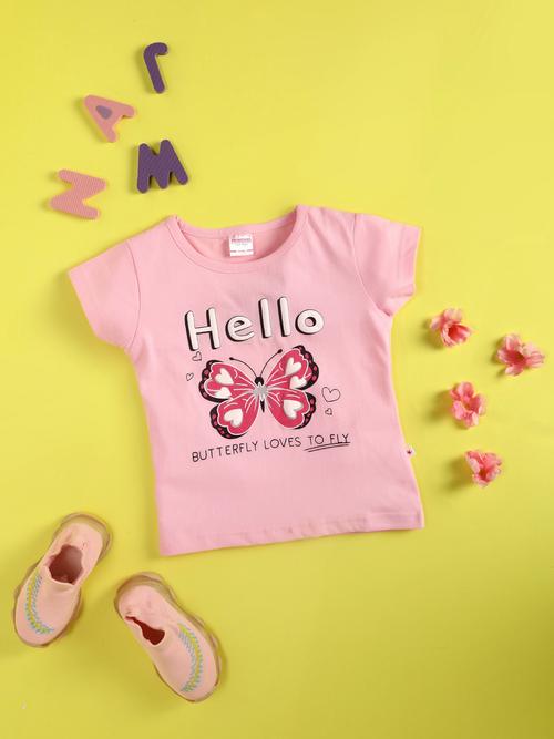 pink cotton single jersey tshirt - 20890419 - Very Small Image - 1