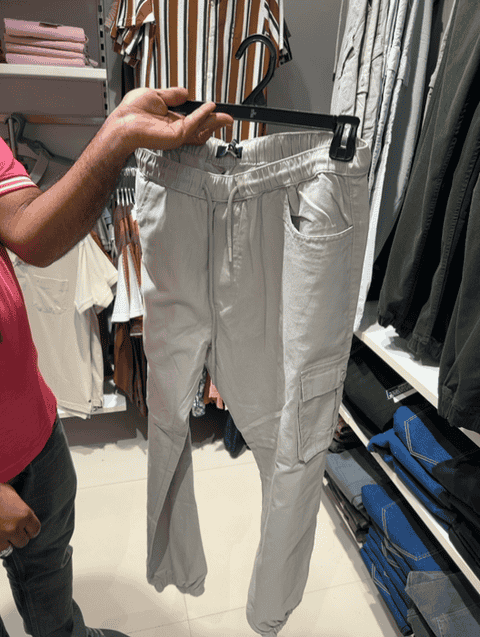 light grey twill joggers - 20890885 - Very Small Image - 1