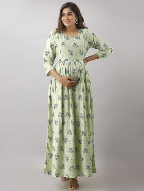 women three quarter sleeve maternity wear - 20893426 - Very Small Image - 1