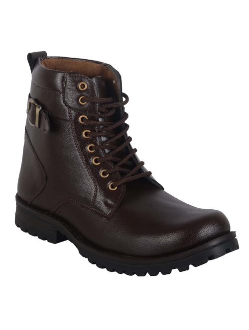men brown lace up boots - 20893555 - Very Small Image - 1
