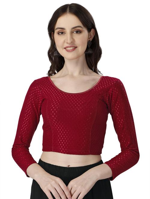women self design stitched blouse - 20894696 - Very Small Image - 1